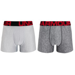 2PACK ανδρικό σορτς μποξεράκι Under Armour oversized γκρι (1363618 011)