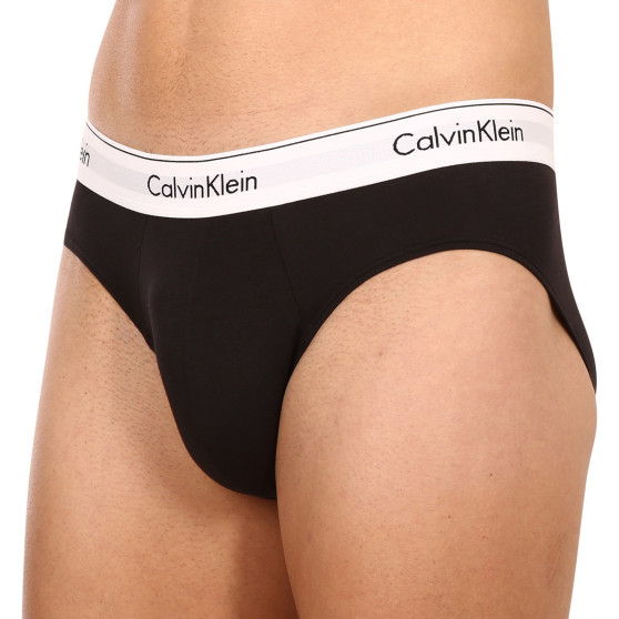 3PACK ανδρικό σλιπ Calvin Klein μαύρο (NB2379A-001)