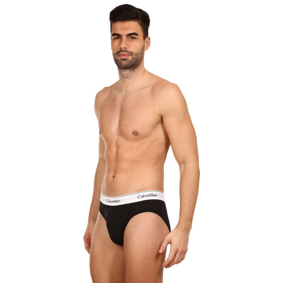 3PACK ανδρικό σλιπ Calvin Klein μαύρο (NB2379A-001)