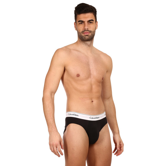 3PACK ανδρικό σλιπ Calvin Klein μαύρο (NB2379A-001)