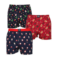 3PACK ανδρικό σορτς Happy Shorts πολύχρωμο (HS 2838586)