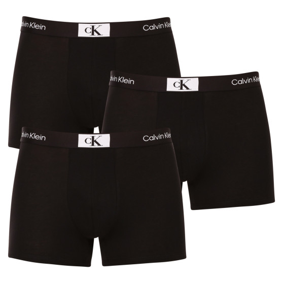 3PACK ανδρικό σορτς μποξεράκι Calvin Klein μαύρο (NB3528A-UB1)