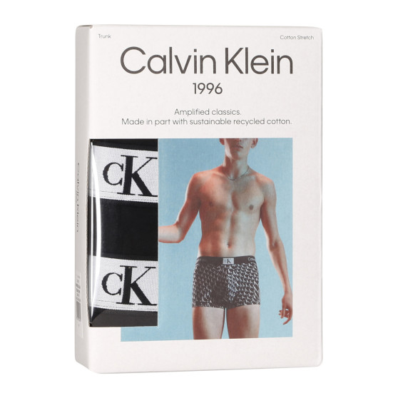 3PACK ανδρικό σορτς μποξεράκι Calvin Klein μαύρο (NB3528A-UB1)