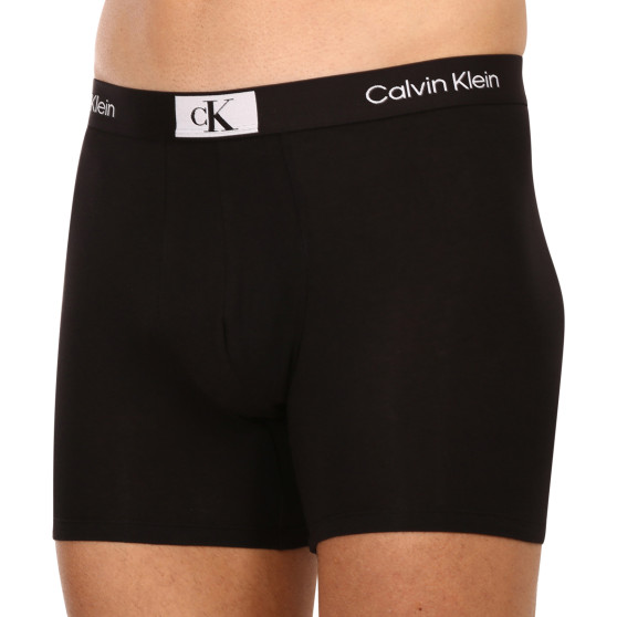 3PACK ανδρικό σορτς μποξεράκι Calvin Klein μαύρο (NB3529A-UB1)