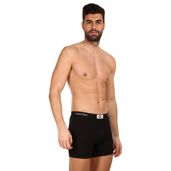 3PACK ανδρικό σορτς μποξεράκι Calvin Klein μαύρο (NB3529A-UB1)