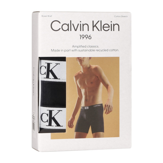 3PACK ανδρικό σορτς μποξεράκι Calvin Klein μαύρο (NB3529A-UB1)