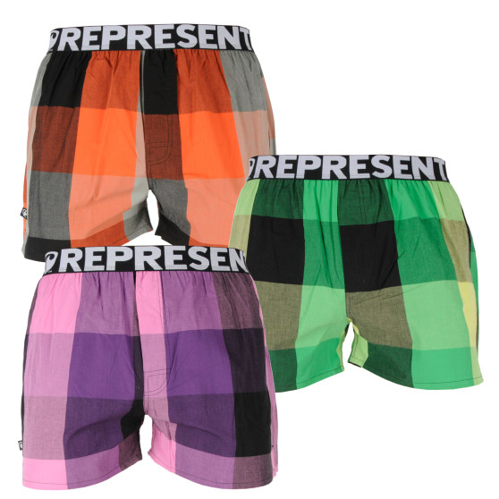 3PACK ανδρικό σορτς Represent Mikebox (R1M-BOX-02515357)