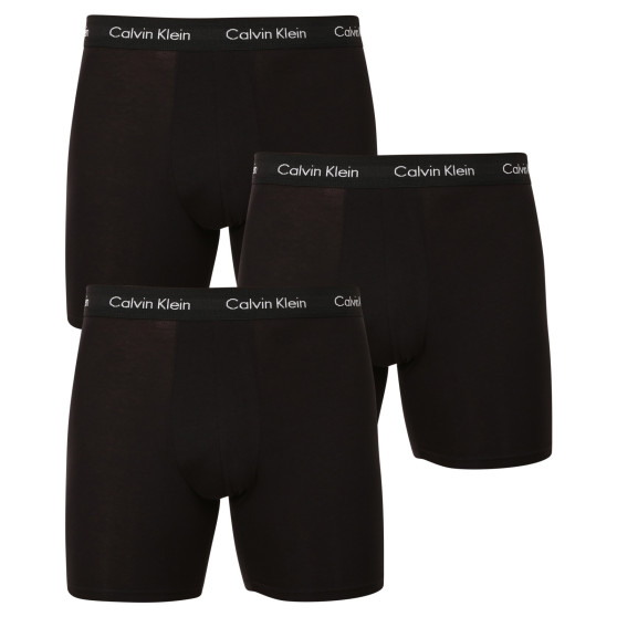 3PACK ανδρικό σορτς μποξεράκι Calvin Klein μαύρο (NB1770A-XWB)