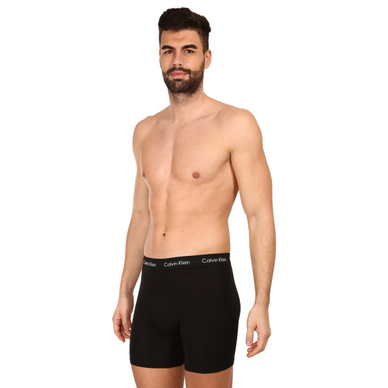 3PACK ανδρικό σορτς μποξεράκι Calvin Klein μαύρο (NB1770A-XWB)