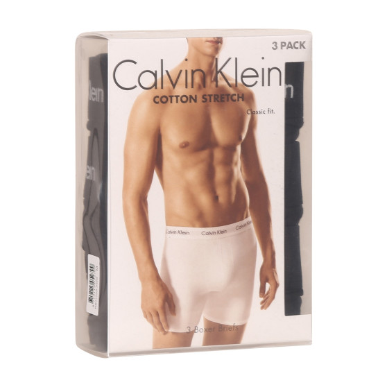 3PACK ανδρικό σορτς μποξεράκι Calvin Klein μαύρο (NB1770A-XWB)