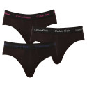 3PACK ανδρικό σλιπ Calvin Klein μαύρο (U2661G-CAQ)