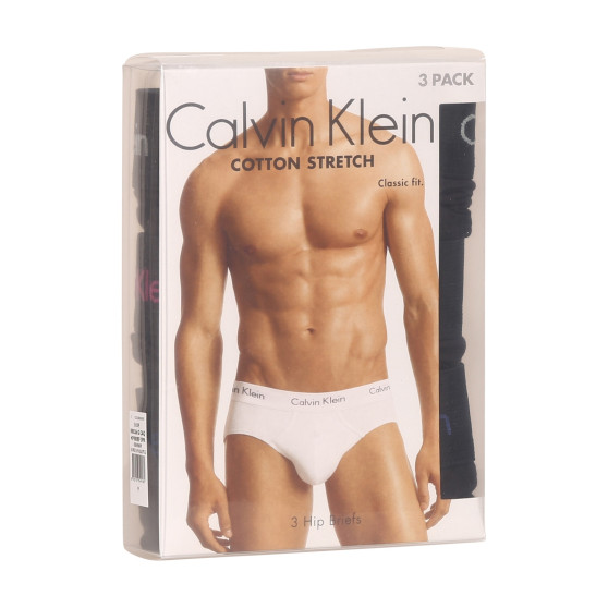 3PACK ανδρικό σλιπ Calvin Klein μαύρο (U2661G-CAQ)