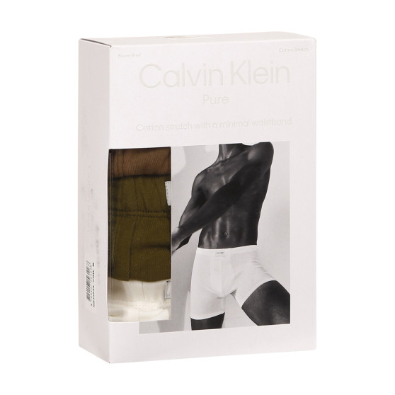 3PACK ανδρικό σορτς μποξεράκι Calvin Klein πολύχρωμο (NB3263A-CBW)