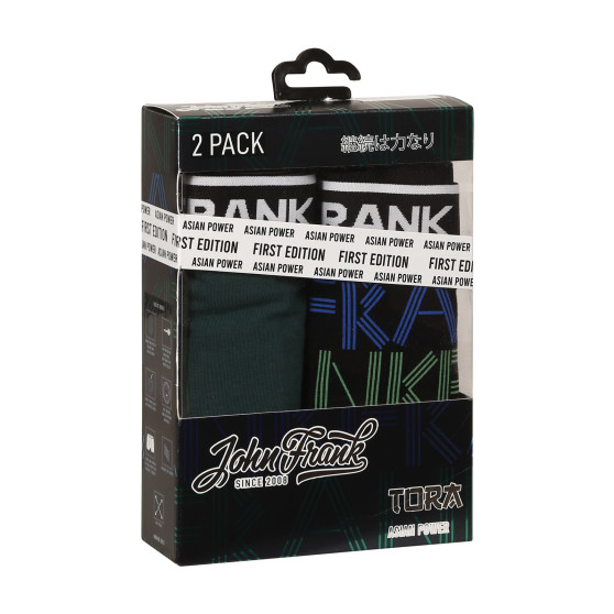 2PACK ανδρικό σορτς μποξεράκι John Frank πολύχρωμο (JF2BTORA01)