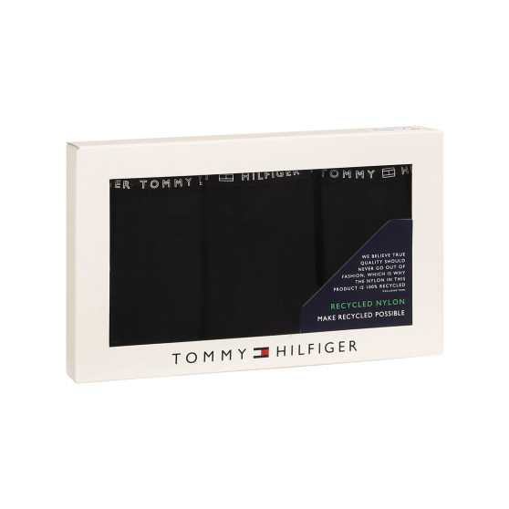 3PACK γυναικείο στρινγκ Tommy Hilfiger μαύρο (UW0UW02824 0R7)