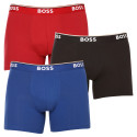 3PACK ανδρικό σορτς μποξεράκι BOSS πολύχρωμο (50475282 962)