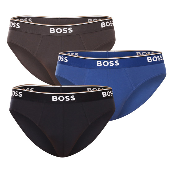 3PACK ανδρικό σλιπ BOSS πολύχρωμο (50475273 487)