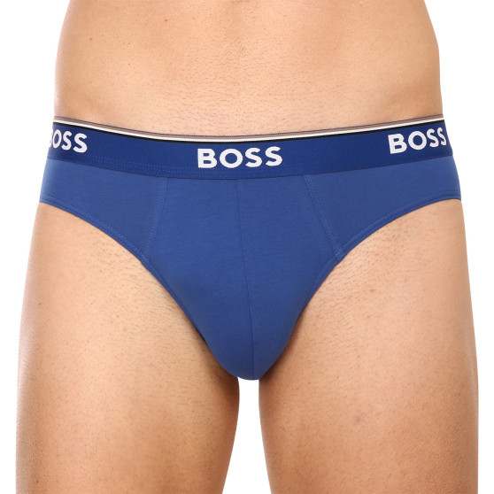 3PACK ανδρικό σλιπ BOSS πολύχρωμο (50475273 487)