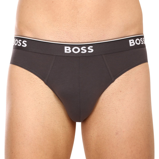 3PACK ανδρικό σλιπ BOSS πολύχρωμο (50475273 487)