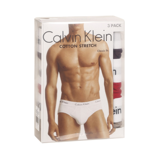 3PACK ανδρικό σλιπ Calvin Klein πολύχρωμο (U2661G-CAK)