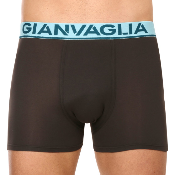 5PACK ανδρικό σορτς μποξεράκι Gianvaglia μαύρο (GVG-5010)