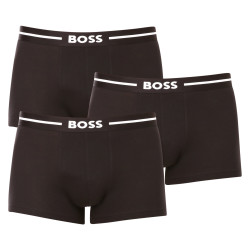 3PACK ανδρικό σορτς μποξεράκι BOSS μαύρο (50473916 001)