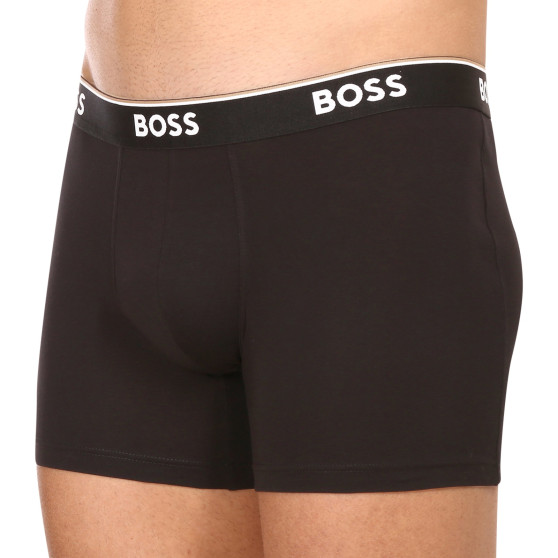 3PACK ανδρικό σορτς μποξεράκι BOSS μαύρο (50475282 001)