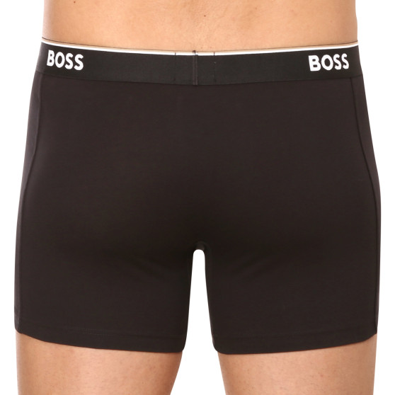 3PACK ανδρικό σορτς μποξεράκι BOSS μαύρο (50475282 001)