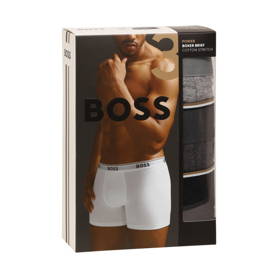 3PACK ανδρικό σορτς μποξεράκι BOSS πολύχρωμο (50475282 061)