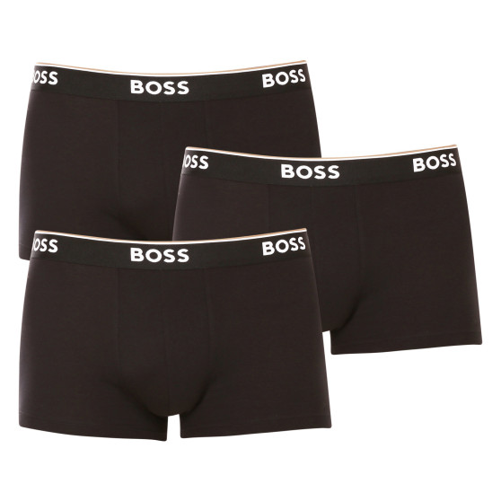 3PACK ανδρικό σορτς μποξεράκι BOSS μαύρο (50475274 001)