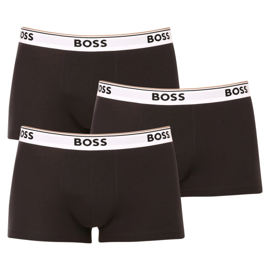 3PACK ανδρικό σορτς μποξεράκι BOSS μαύρο (50475274 994)