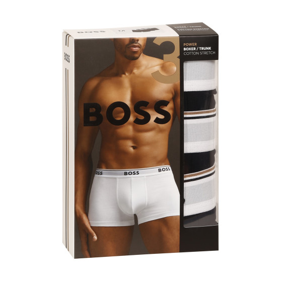 3PACK ανδρικό σορτς μποξεράκι BOSS μαύρο (50475274 994)