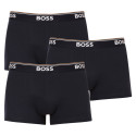 3PACK ανδρικό σορτς μποξεράκι BOSS σκούρο μπλε (50475274 480)