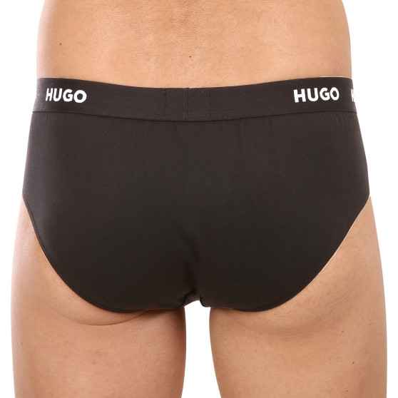 3PACK ανδρικό σλιπ HUGO μαύρο (50469763 001)