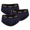 3PACK ανδρικό σλιπ HUGO σκούρο μπλε (50469763 410)