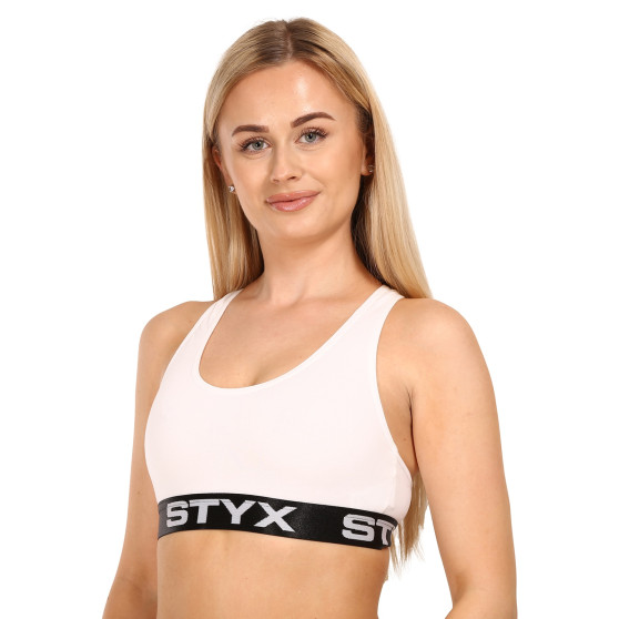 Γυναικείο σουτιέν Styx sport λευκό (IP1061)