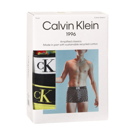 3PACK ανδρικό σορτς μποξεράκι Calvin Klein πολύχρωμο (NB3528A-DY0)