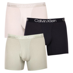 3PACK ανδρικό σορτς μποξεράκι Calvin Klein πολύχρωμο (NB2971A-CBC)