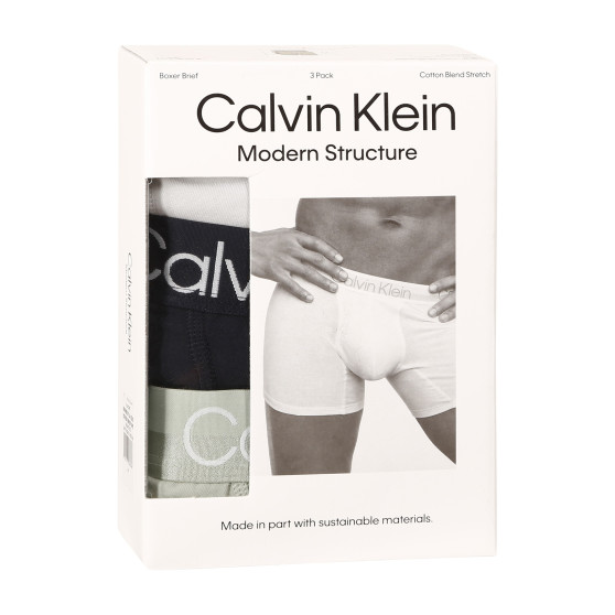 3PACK ανδρικό σορτς μποξεράκι Calvin Klein πολύχρωμο (NB2971A-CBC)