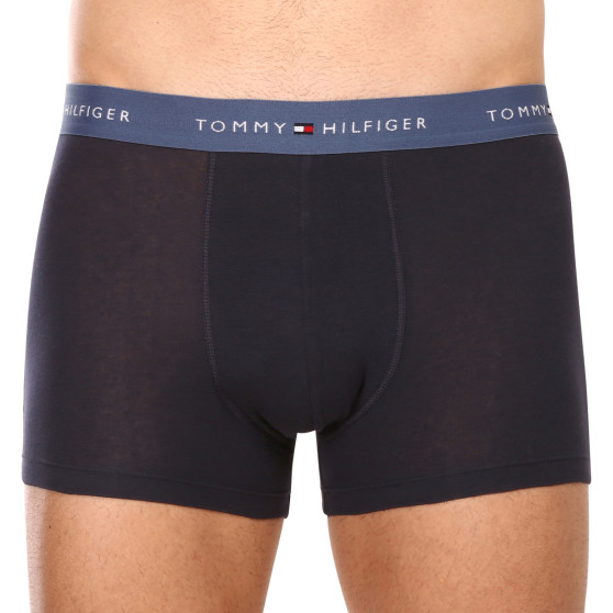 3PACK ανδρικό σορτς μποξεράκι Tommy Hilfiger σκούρο μπλε (UM0UM02763 0S1)