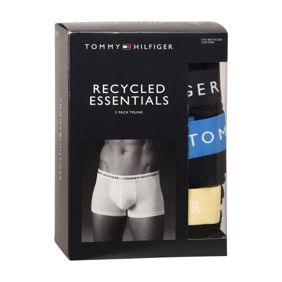 3PACK ανδρικό σορτς μποξεράκι Tommy Hilfiger σκούρο μπλε (UM0UM02324 0X0)