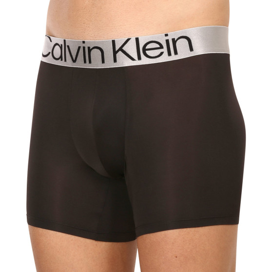 3PACK ανδρικό σορτς μποξεράκι Calvin Klein μαύρο (NB3075A-7V1)