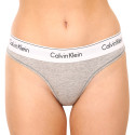 Γυναικείο στρινγκ Calvin Klein γκρι (F3786E-020)