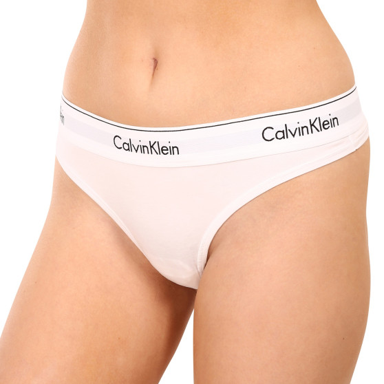 Γυναικείο στρινγκ Calvin Klein λευκό (F3786E-100)