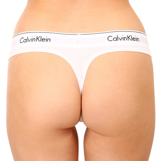 Γυναικείο στρινγκ Calvin Klein λευκό (F3786E-100)