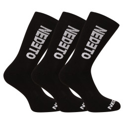 3PACK κάλτσες Nedeto high black (3NDTP001-brand)