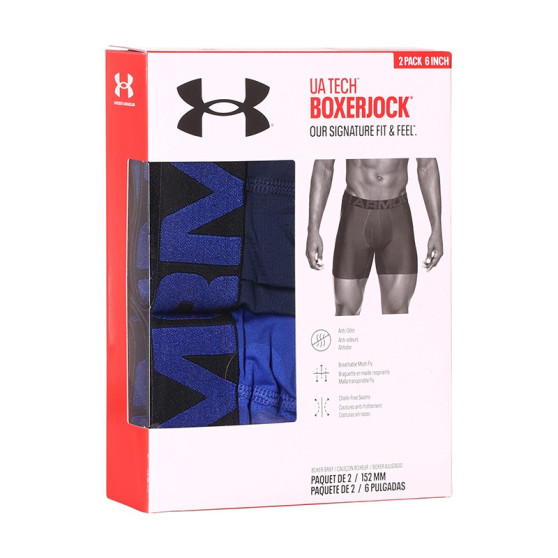 2PACK ανδρικό σορτσάκι μποξεράκι Under Armour oversized μπλε (1363619 400)