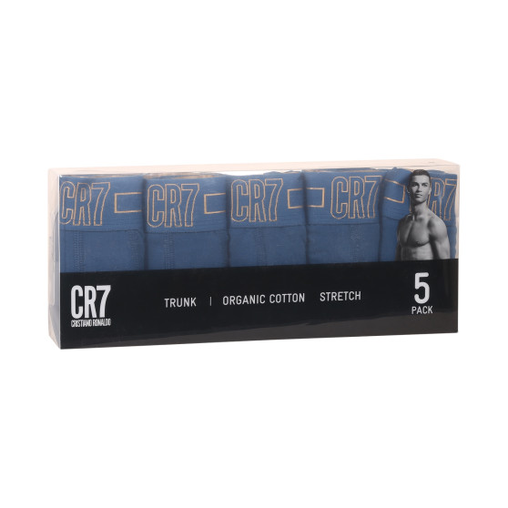 5PACK ανδρικό σορτσάκι μποξεράκι CR7 μπλε (8106-49-2404)