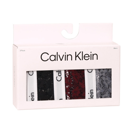 3PACK γυναικείο εσώρουχο Calvin Klein oversized πολύχρωμο (QD3975E-BP7)