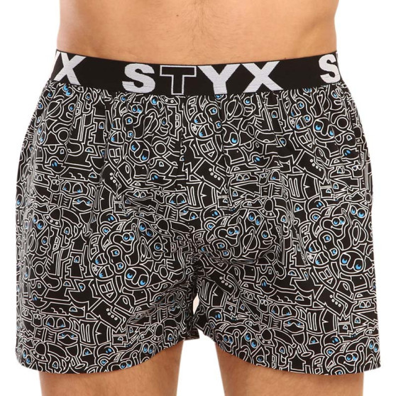 10PACK ανδρική βερμούδα Styx art sports λάστιχο πολύχρωμο (10B113602267598)